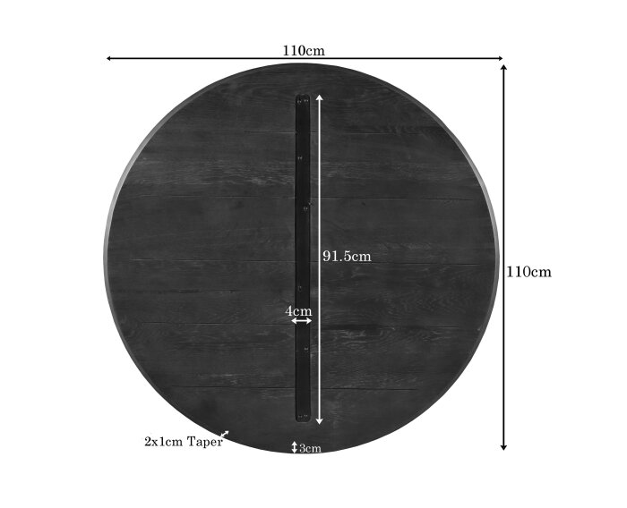 Eiken Blad Ferris 110 cm Bruin
