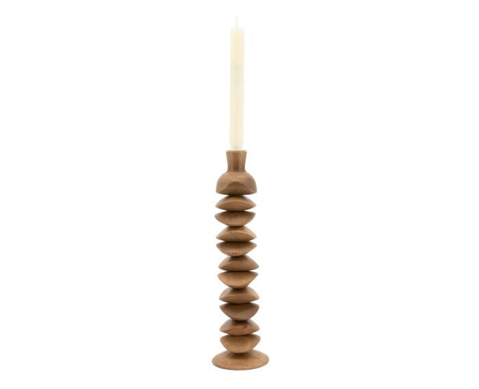 Candle holder Kasane large - bruin | BY-BOO