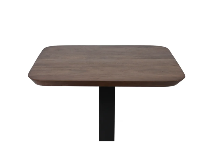 Tafelblad Horeca vierkant mangohout 80x80 cm - Walnoot