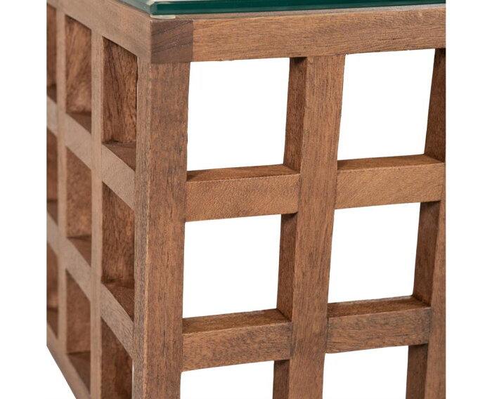 Salontafel Heras 90x90cm - bruin | Eleonora