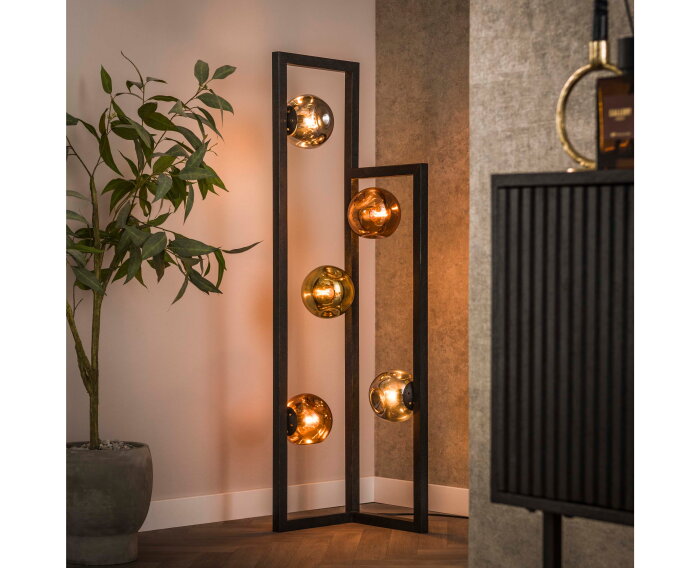 Vloerlamp 5L stellar - Artic zwart