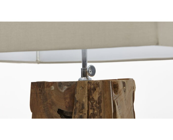 Vloerlamp Nature (zonder kap) - Vierkant - Teak