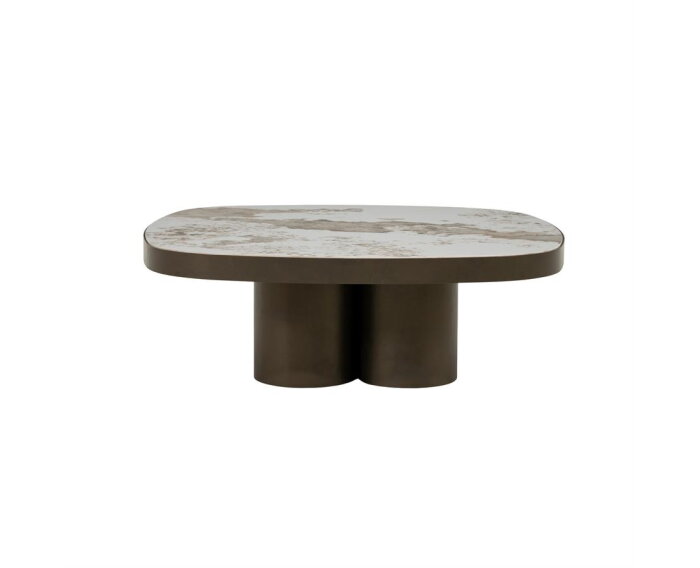 Salontafel Santino 90x90cm - bruin | Eleonora