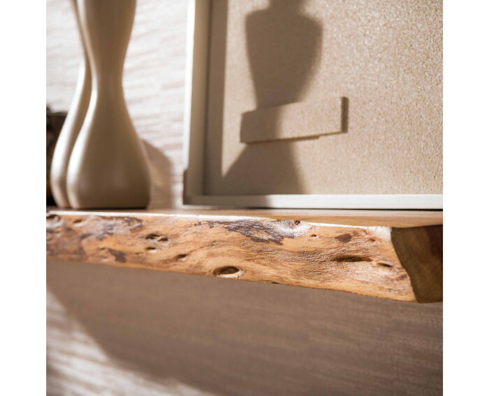 Wandplank Edge 120 cm Acacia - Naturel