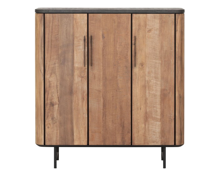 DTP home Soho bergkast laag teakhout 120x40x130 cm