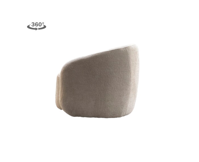 Castro Fauteuil - fabric Haga 23 pearl (draaibaar)