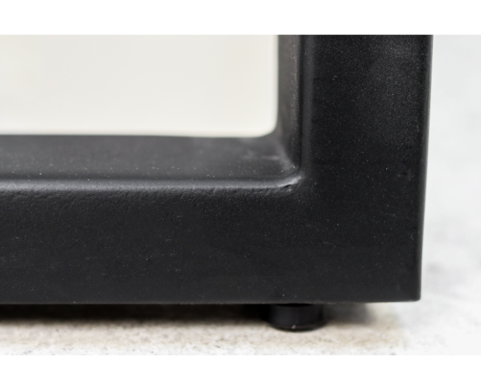 Bartafelpoten - U-model - 70x104 cm - gepoedercoat zwart metaal - set van 2