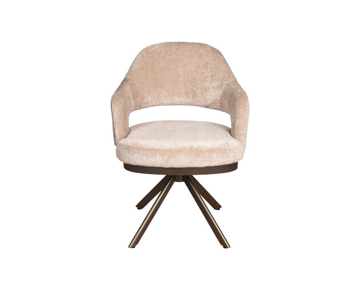 Eetkamerstoel Firenze poot Venus 360 anodic brown - be glory light brown 15