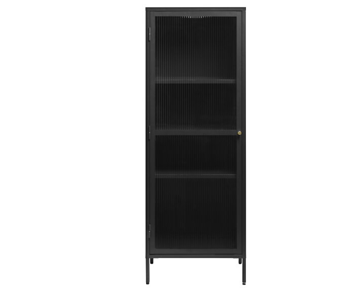 Vitrinekast Bronco tower 160 cm - Zwart