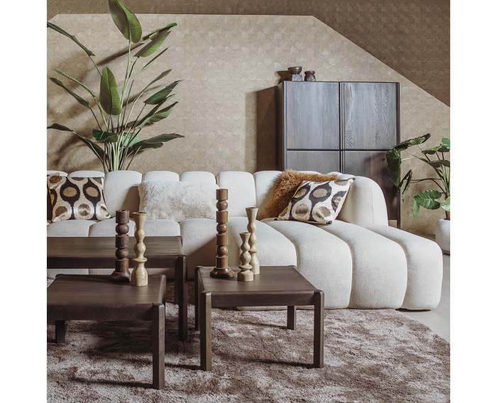 Corby Chaise Lounge L - fabric Sicuro 55