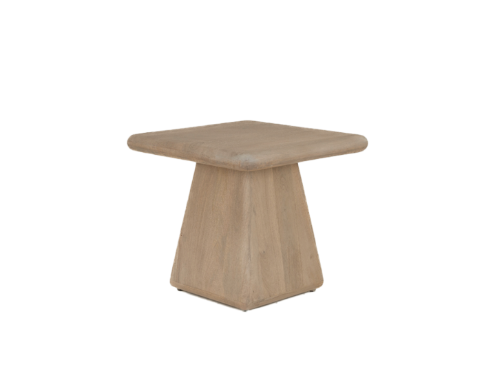 Asti Bijzettafel vierkant naturel 60 cm