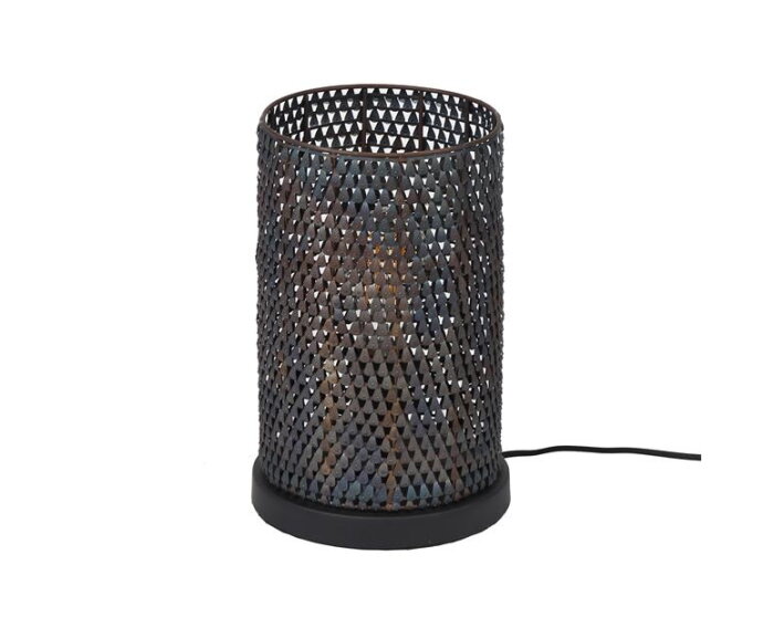 Tafellamp armor tube - Zwart bruin