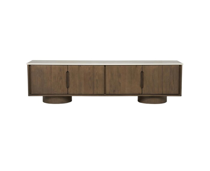 TV meubel Leandro 180x44cm - bruin | Eleonora