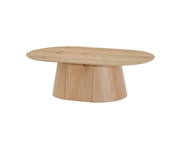 Salontafel Novero ovaal eikenhout 120x70 cm - Naturel