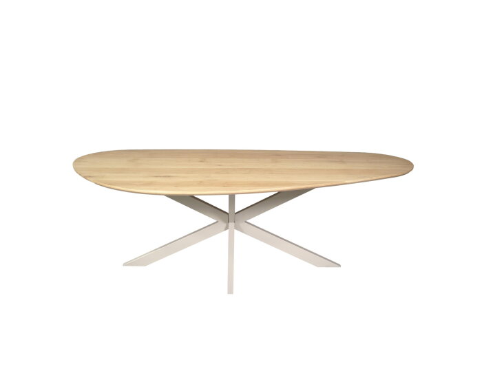 Eiken eettafel Cloud | 180 cm | Naturel | Poot Sand