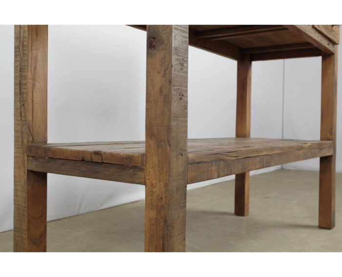 Sidetable Brent gerecycled hout naturel - 150 x 40 x 85 cm
