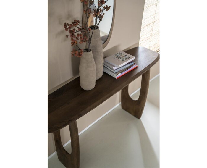 Sidetable Phoebe 150x40cm - bruin | Eleonora