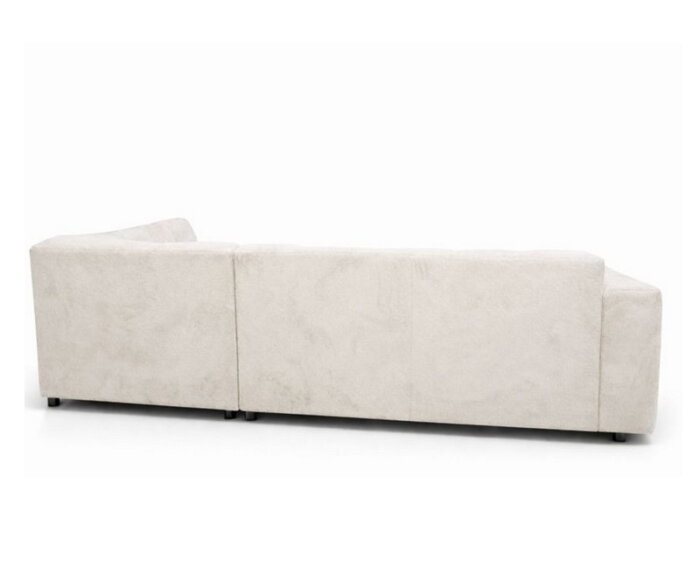 Hoekbank Cosy rechts stof Egon 26 beige &ndash;  272x215x78 cm - modern