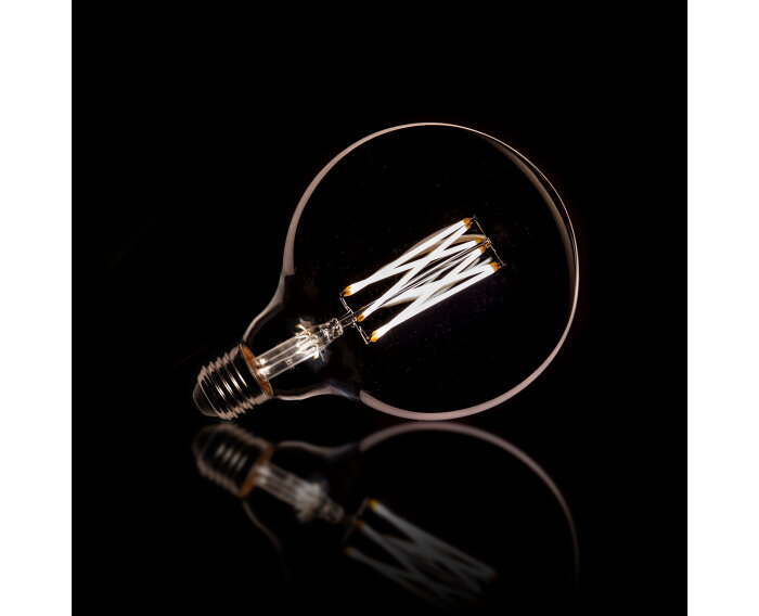 Ledlamp Rond Smoke Grey (G125) | E27 6W