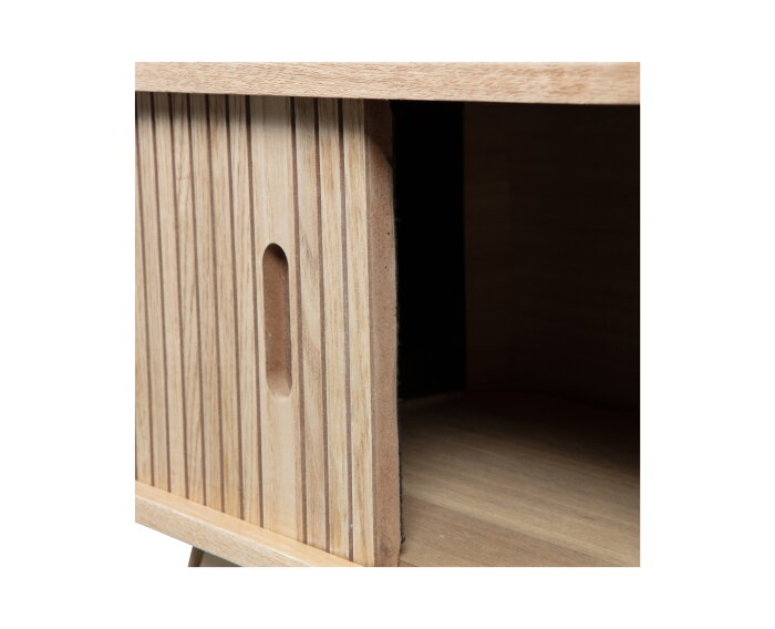 Marla Nachtkastje Hout Naturel - WOOOD