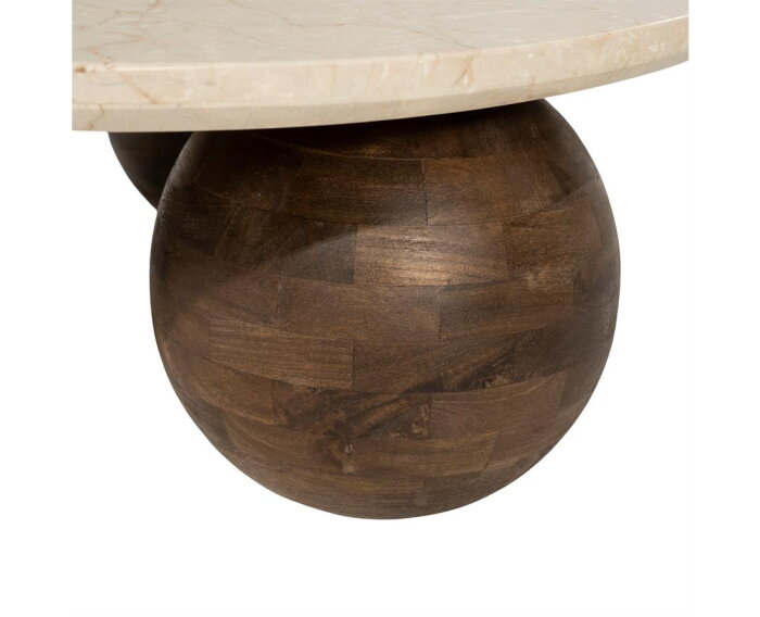 Salontafel Babs 89x89cm - bruin | Eleonora