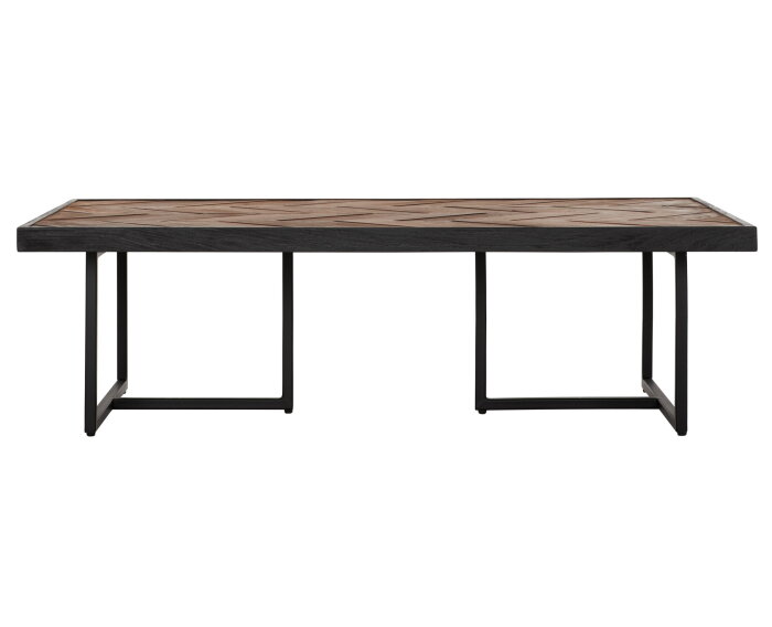 Coffee table Criss Cross rectangular,35x120x70 cm, mixed wood
