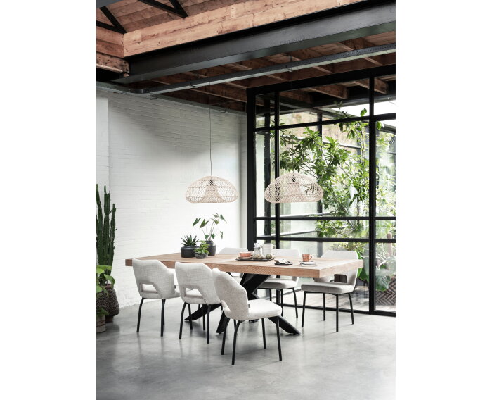 Masterpiece eettafel Lincoln teakhout 260x100x77 cm