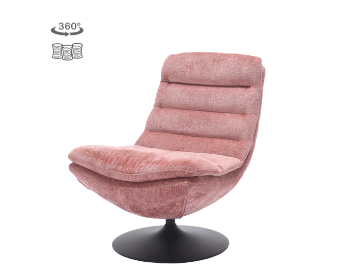 Fauteuil Marano draaibaar Harmony 63 - peachy pink