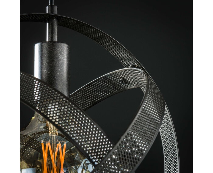 Hanglamp Cosmos mesh 3-Lichts - Artic zwart