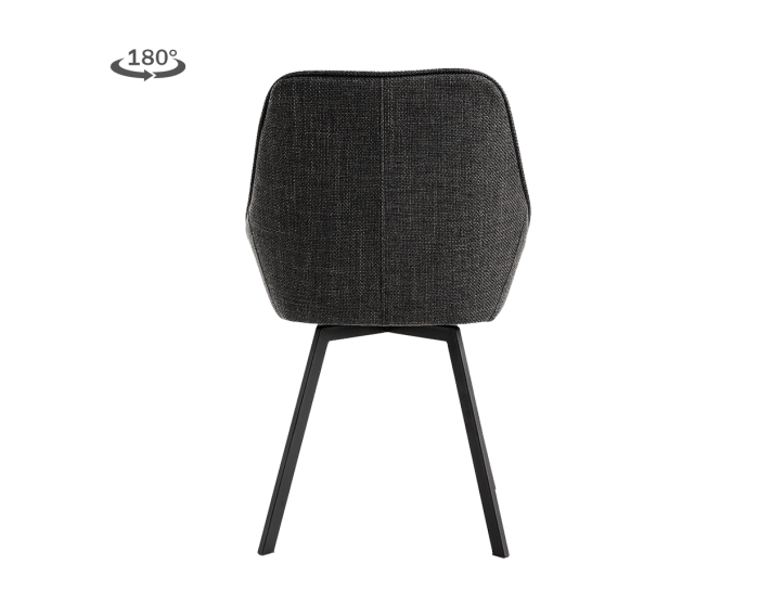 Borgo Stoel - Bjorn 19 anthracite (draaibaar)