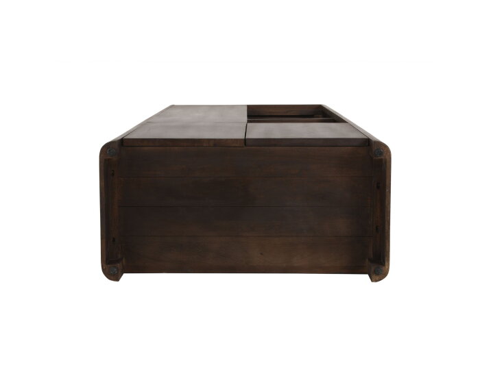 Vakkenkast Dallas Bruin Mangohout 90 cm