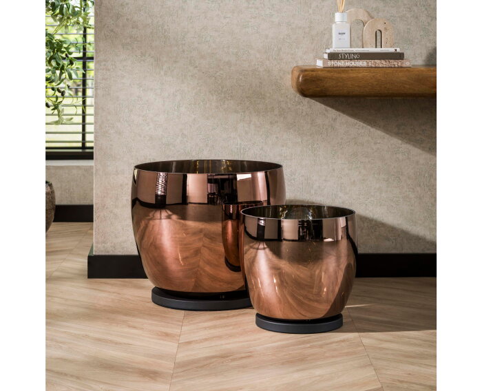 Vloerlamp UP XXL - Copper color glas
