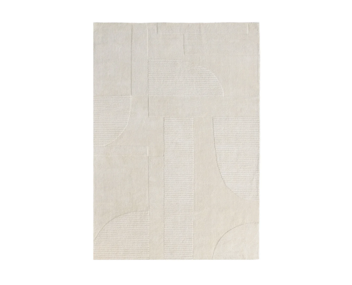 by fonQ Shapes Vloerkleed - Cr&egrave;me - Rechthoekig - 160 x 230 cm