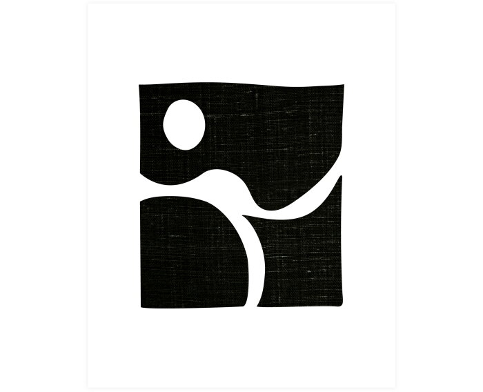 Simple Black Art Poster 25,5x35,5 Cm - WOOOD Exclusive
