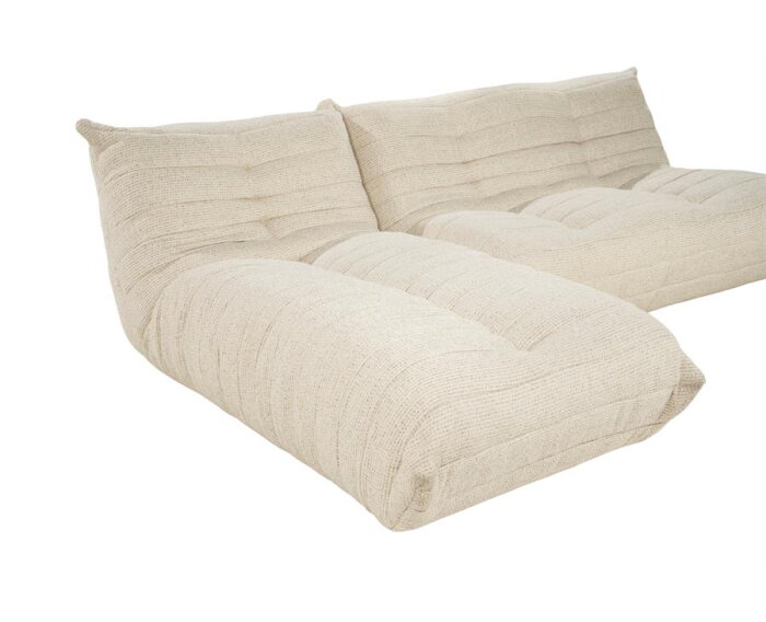SEVN Rosa modulaire loungebank - Silencio Beige - 246x180 cm - zelf samen te stellen