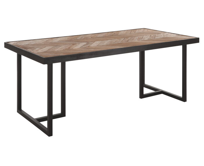 Dining table Criss Cross rectangular,78x200x100 cm, mixed wood