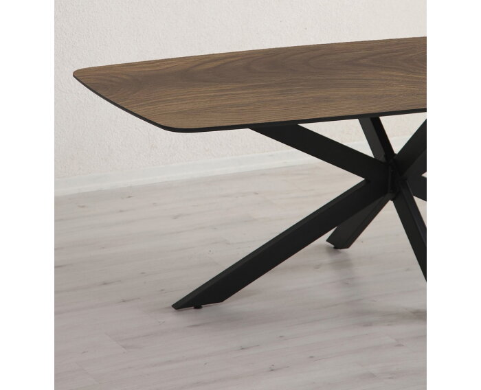 Desdemona eetkamertafel - deens ovaal - 180x103 - Spider leg 141x75 - Europe wood - Unlimited Laminate Collection