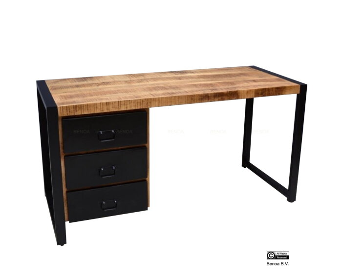 Bas 3 Drawer Desk 145