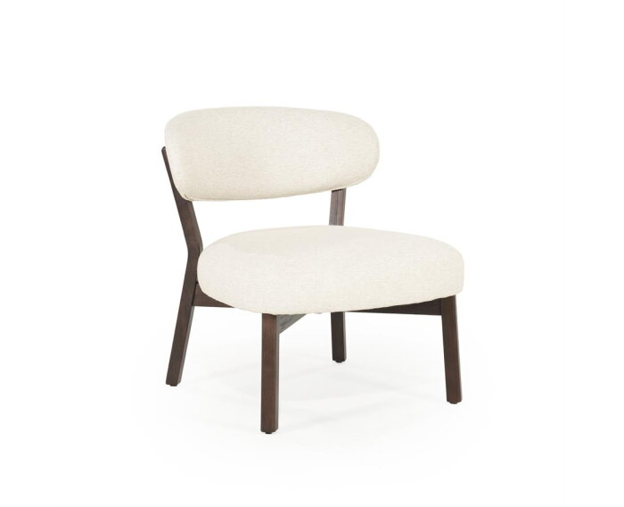 Fauteuil Mikky bruin - beige | Eleonora