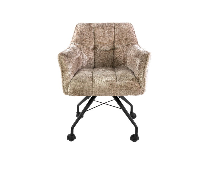 Armstoel wieltjes Raster VPE2 - Savelle Zandkleur