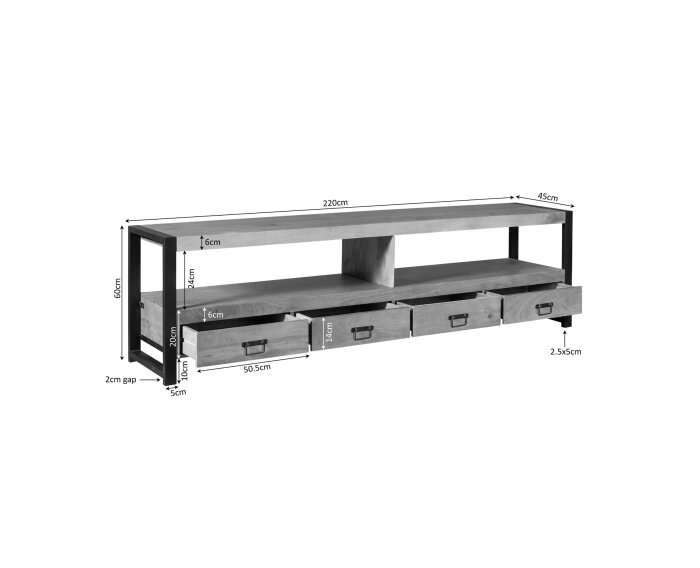 Tv meubel Boaz | 220 cm