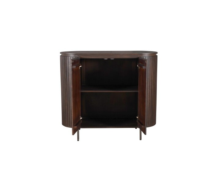 Kabinet kast Solana Bruin Mangohout 115 cm