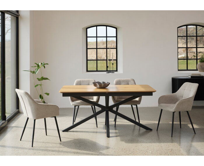 Eettafel Cesura uitschuifbaar Eiken melamine 90X160-200 CM