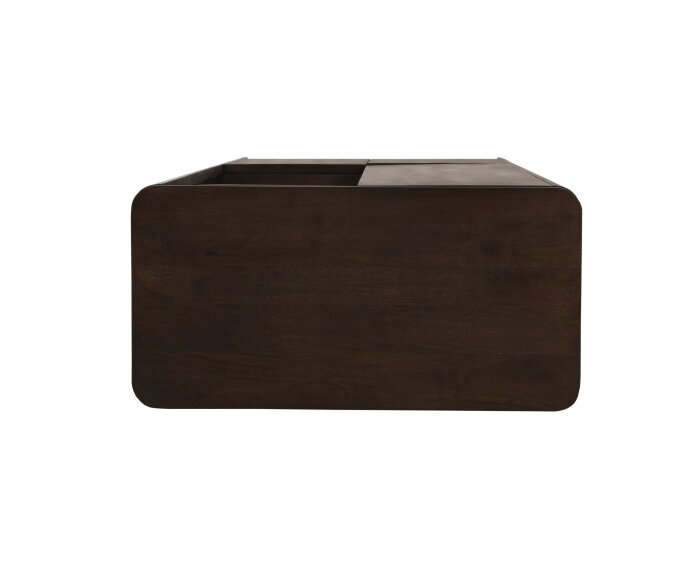 Vakkenkast Dallas Bruin Mangohout 90 cm