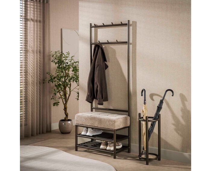 Garderobebank Luno 70 - Drift brown