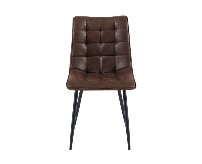 Eetkamerstoel Lucille microleer - Dark Brown