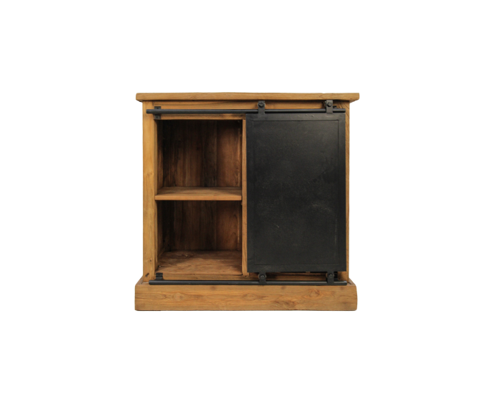 Wijnkast Blackburn - 90x90 cm - reclaimed teak