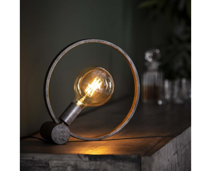 Tafellamp Ø30 circular - Oud zilver