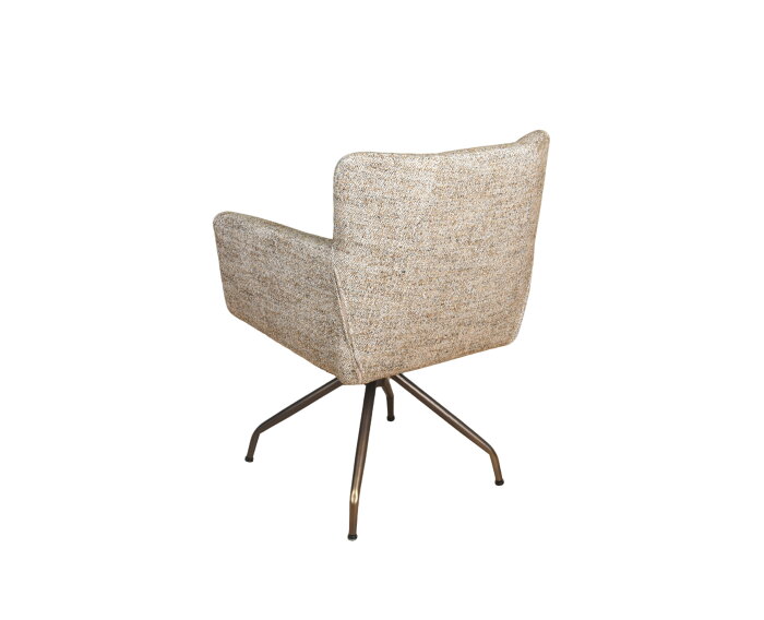 Eetkamerstoel Prague poot Atlas 360 anodic brown - be fashion olive 751