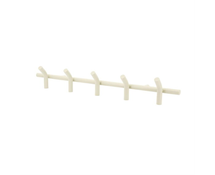Wall coat rack Matto 5 88x13.5cm - beige | BY-BOO